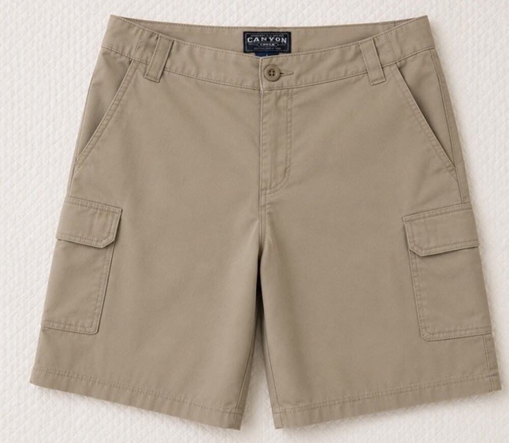 Canyon Creek Cargo Shorts Mens Large Khaki Beige Hiking Utility Outdoor